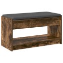ŁAWKA W PRZEDPOKOJU Z PODUSZKĄ DĄB WĘDZONY 83X38X45CM