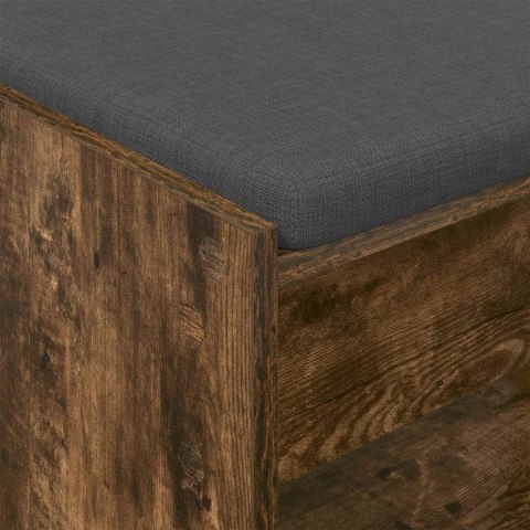 ŁAWKA W PRZEDPOKOJU Z PODUSZKĄ DĄB WĘDZONY 83X38X45CM