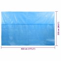 PLANDEKA NA PROSTOKĄTNY BASEN 450X220CM PE NIEBIESKA