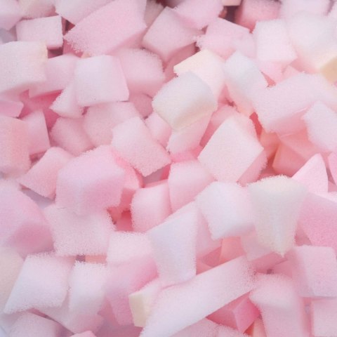 WYPEŁNIENIE DO PODUSZEK PIANKA PUR FRYTKA 2,5KG MIĘKKA SPRĘŻYSTA RÓŻOWA DIY