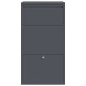 SKRZYNKA NA PRZESYŁKI Z DRZWIAMI ANTRACYT 44X22X82CM STAL