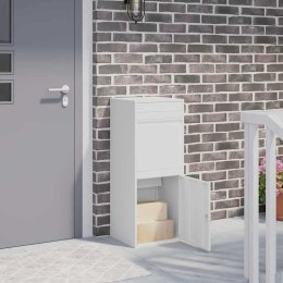 SKRZYNKA NA PRZESYŁKI Z DRZWIAMI BIAŁY 41X38X103CM STAL