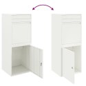 SKRZYNKA NA PRZESYŁKI Z DRZWIAMI BIAŁY 41X38X103CM STAL