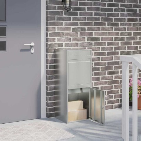 SKRZYNKA NA PACZKI STALOWA WOLNOSTOJĄCA 41X38X103 CM ZAMYKANA WRZUTOWA