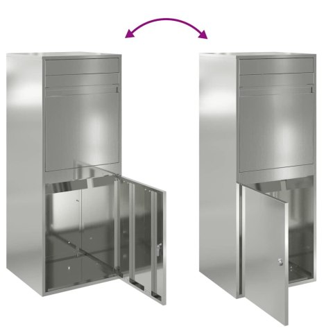 SKRZYNKA NA PACZKI STALOWA WOLNOSTOJĄCA 41X38X103 CM ZAMYKANA WRZUTOWA