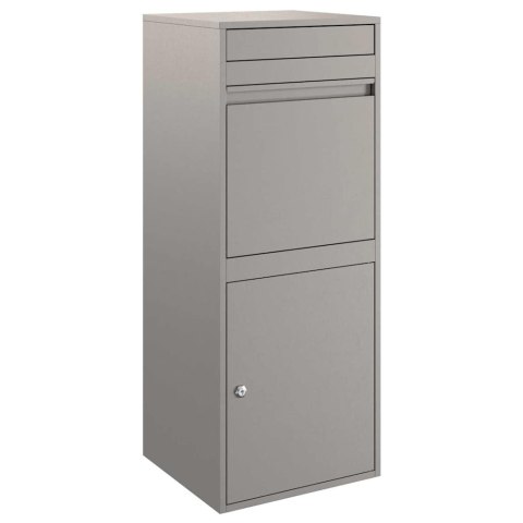 SKRZYNKA NA PACZKI STALOWA WOLNOSTOJĄCA 41X38X103 CM RDZAWA ZAMYKANA WRZUTOWA