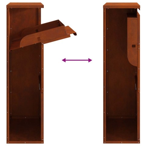 SKRZYNKA NA PRZESYŁKI Z PRZECHOWYWANIEM RDZAWY 44X22X82CM