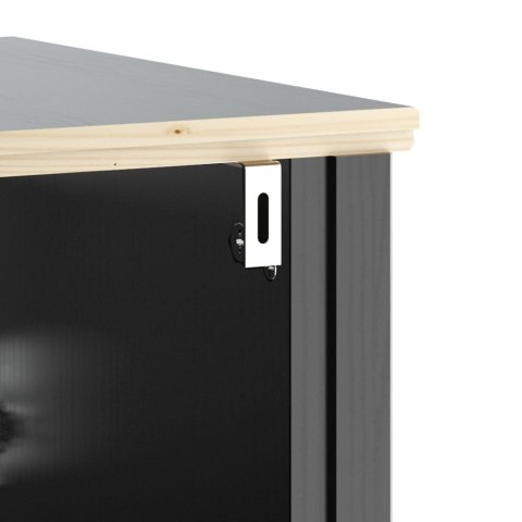 3-CZĘŚCIOWY ZESTAW MEBLI ŁAZIENKOWYCH BERG CZARNY SOSNOWY