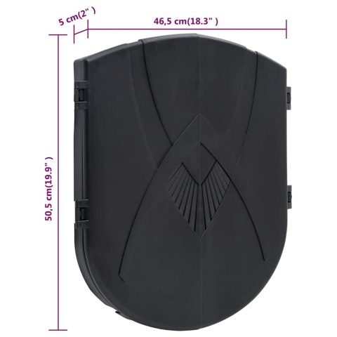 ELEKTRYCZNA TARCZA DO DARTA Z RZUTKAMI CZARNA POLIPROPYLEN