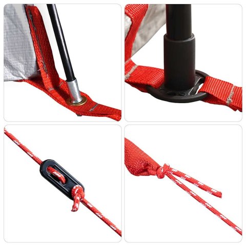 NAMIOT TURYSTYCZNY 2-OS. SZARO-POMARAŃCZOWY WODOSZCZELNY