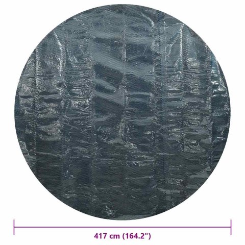 PŁYWAJĄCA FOLIA SOLARNA Z PE NA BASEN 417CM CZARNO-NIEBIESKA