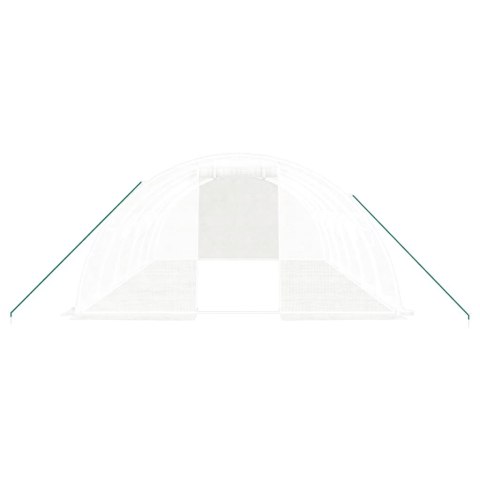 SZKLARNIA ZE STALOWĄ RAMĄ BIAŁA 24M² 6X4X2M