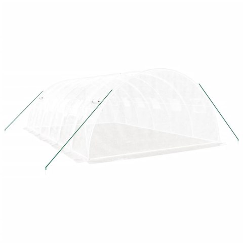 SZKLARNIA ZE STALOWĄ RAMĄ BIAŁA 24M² 6X4X2M