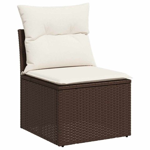 ZESTAW SOF NA OGRÓD BRĄZOWY 55X55X37CM POLIRATTAN