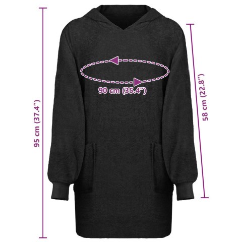 BLUZA-KOC KINN CZARNY L BAWEŁNA