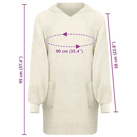 BLUZA-KOC KINN KREMOWY L BAWEŁNA