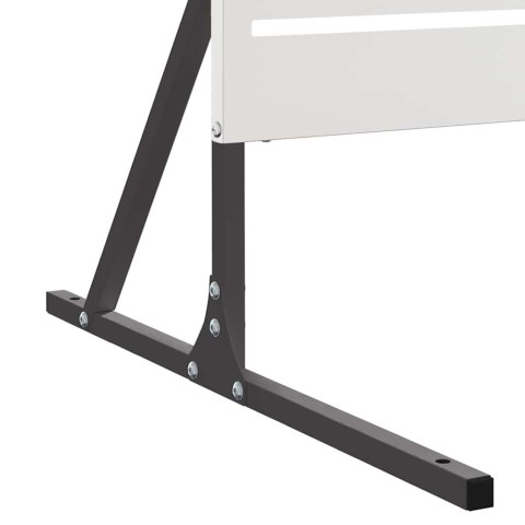 EKRAN PRYWATNOŚCI SZARY 100X50X180CM STAL