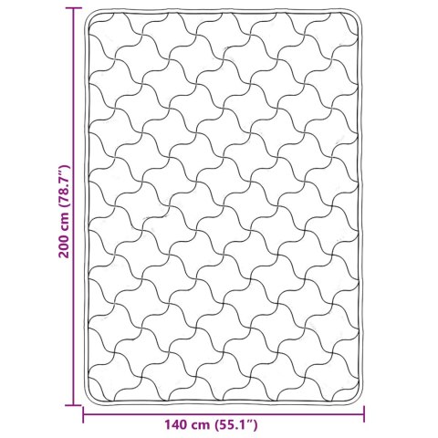 KOŁDRA NA CAŁY ROK PIKOWANA CZARNY 140X220CM
