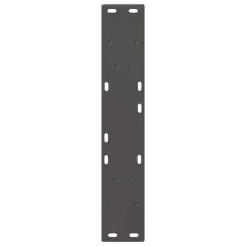 NOGI DO STOŁU JADALNEGO W KSZTAŁCIE LITERY V 2 SZT. ANTRACYT 50X(72-73,3)CM STAL