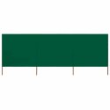 PARAWAN 3-SKRZYDŁOWY Z TKANINY 400X80CM ZIELONY