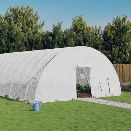 SZKLARNIA ZE STALOWĄ RAMĄ BIAŁA 132M² 22X6X2,85 M