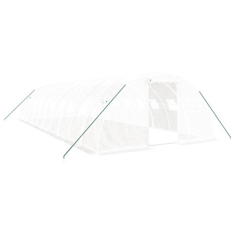 SZKLARNIA ZE STALOWĄ RAMĄ BIAŁA 40M² 10X4X2 M