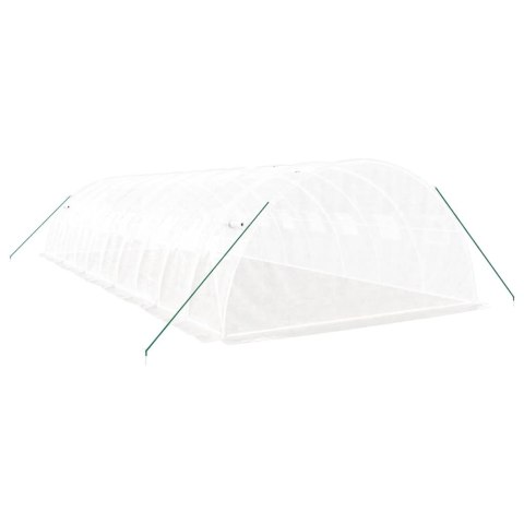 SZKLARNIA ZE STALOWĄ RAMĄ BIAŁA 40M² 10X4X2 M