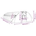 SZKLARNIA ZE STALOWĄ RAMĄ BIAŁA 40M² 10X4X2 M