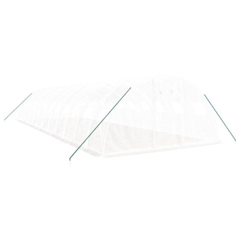 SZKLARNIA ZE STALOWĄ RAMĄ BIAŁA 48M² 12X4X2 M