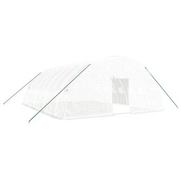 SZKLARNIA ZE STALOWĄ RAMĄ BIAŁA 48M² 8X6X2,85 M