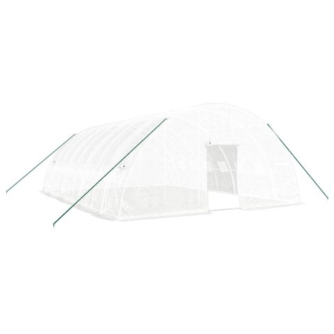 SZKLARNIA ZE STALOWĄ RAMĄ BIAŁA 48M² 8X6X2,85 M