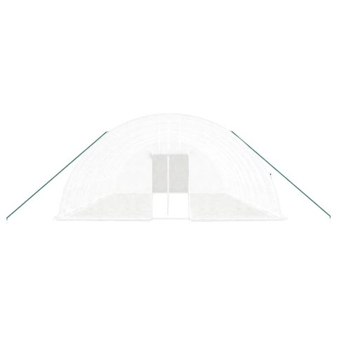 SZKLARNIA ZE STALOWĄ RAMĄ BIAŁA 60M² 10X6X2,85 M