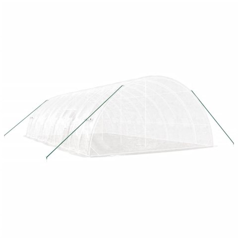 SZKLARNIA ZE STALOWĄ RAMĄ BIAŁA 60M² 10X6X2,85 M