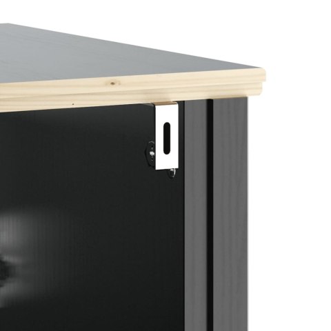 3-CZĘŚCIOWY ZESTAW MEBLI ŁAZIENKOWYCH BERG CZARNY SOSNOWY