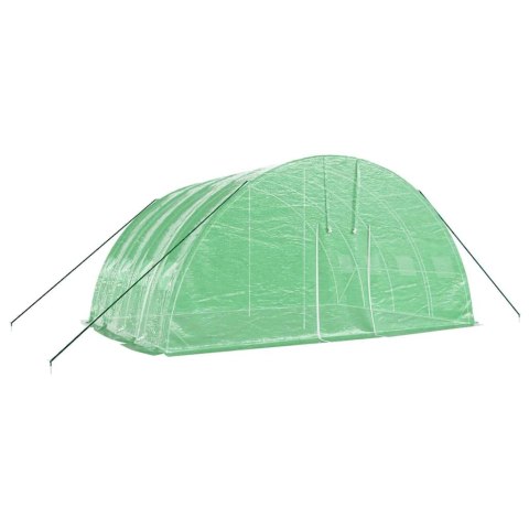 SZKLARNIA ZE STALOWĄ RAMĄ ZIELONA 24M² 6X4X2,85M