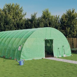 SZKLARNIA ZE STALOWĄ RAMĄ ZIELONA 48M² 8X6X2,85 M