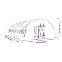 SZKLARNIA ZE STALOWĄ RAMĄ ZIELONA 48M² 8X6X2,85 M