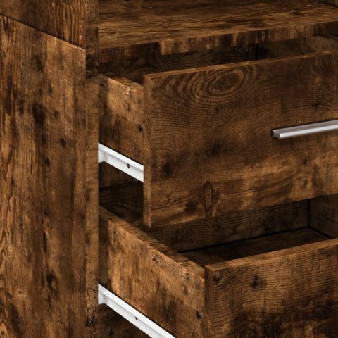 WYSOKA SZAFKA PRZYDYMIONY DĄB 40X42,5X185CM