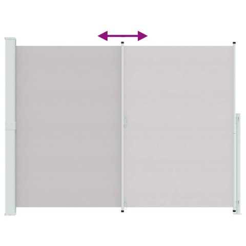 ZWIJANA MARKIZA BOCZNA NA TARAS 220X300CM SZARA