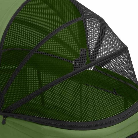 DWUPIĘTROWY SKŁADANY WÓZEK DLA PSA ZIELONY 83X48X97CM