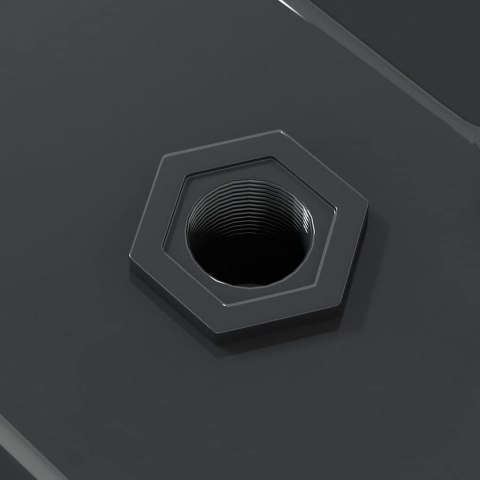 PÓŁKI ŚCIENNE 2 SZT. 75X40X3CM CZARNA STAL NIERDZEWNA