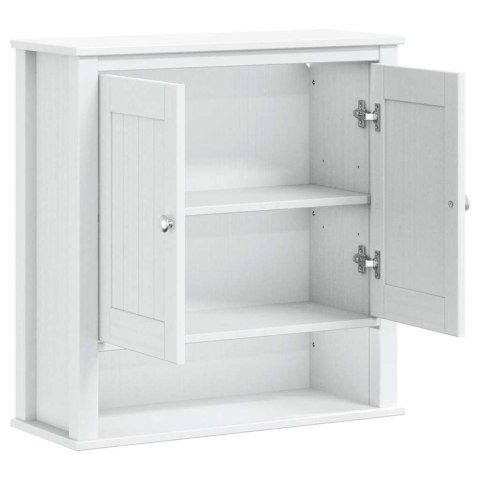 WISZĄCA SZAFKA ŁAZIENKOWA BERG BIAŁA 69,5X27X71,5CM DREWNO