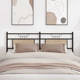 WYMIENNE WEZGŁOWIE SONOMA OAK 160CM DREWNO I STAL KONSTRUKCYJNA