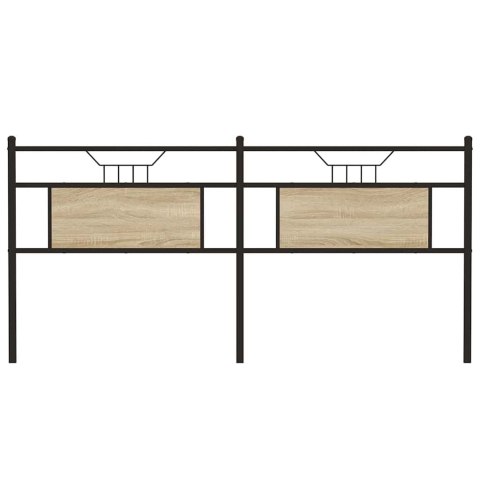 WYMIENNE WEZGŁOWIE SONOMA OAK 160CM DREWNO I STAL KONSTRUKCYJNA