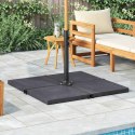 OBCIĄŻNIK DO PARASOLA GRANIT KWADRATOWY CZARNY 25 KG