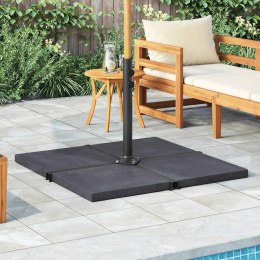 OBCIĄŻNIK DO PARASOLA GRANIT KWADRATOWY CZARNY 25 KG