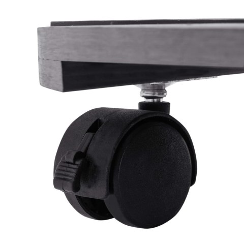 PODSTAWKI NA KÓŁKACH POD DONICE 4 SZT. SZARE Ø30X7,5CM WPC