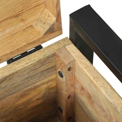 SKRZYNIE DO PRZECHOWYWANIA 40X 30X 30CM LITE DREWNO MANGO