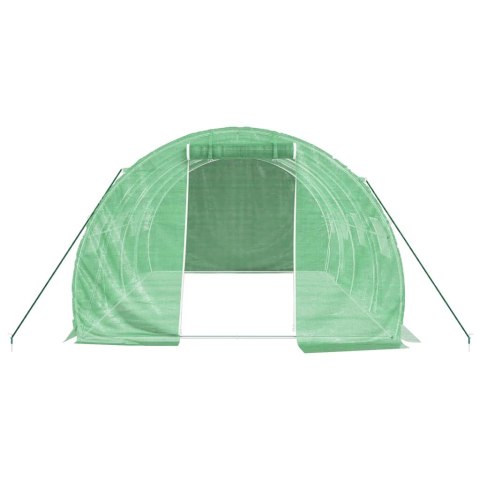 SZKLARNIA ZE STALOWĄ RAMĄ ZIELONA 12M² 4X3X2 M