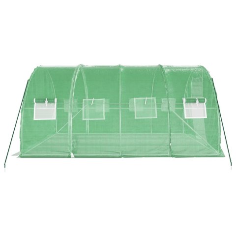 SZKLARNIA ZE STALOWĄ RAMĄ ZIELONA 12M² 4X3X2 M
